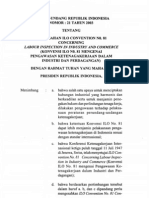 UU No. 21 2003 Tentang Pengesahan ILO Convention No. 81