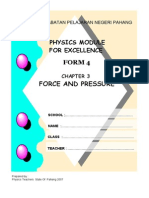 Form 4 Force and Pressure: Physics Module For Excellence