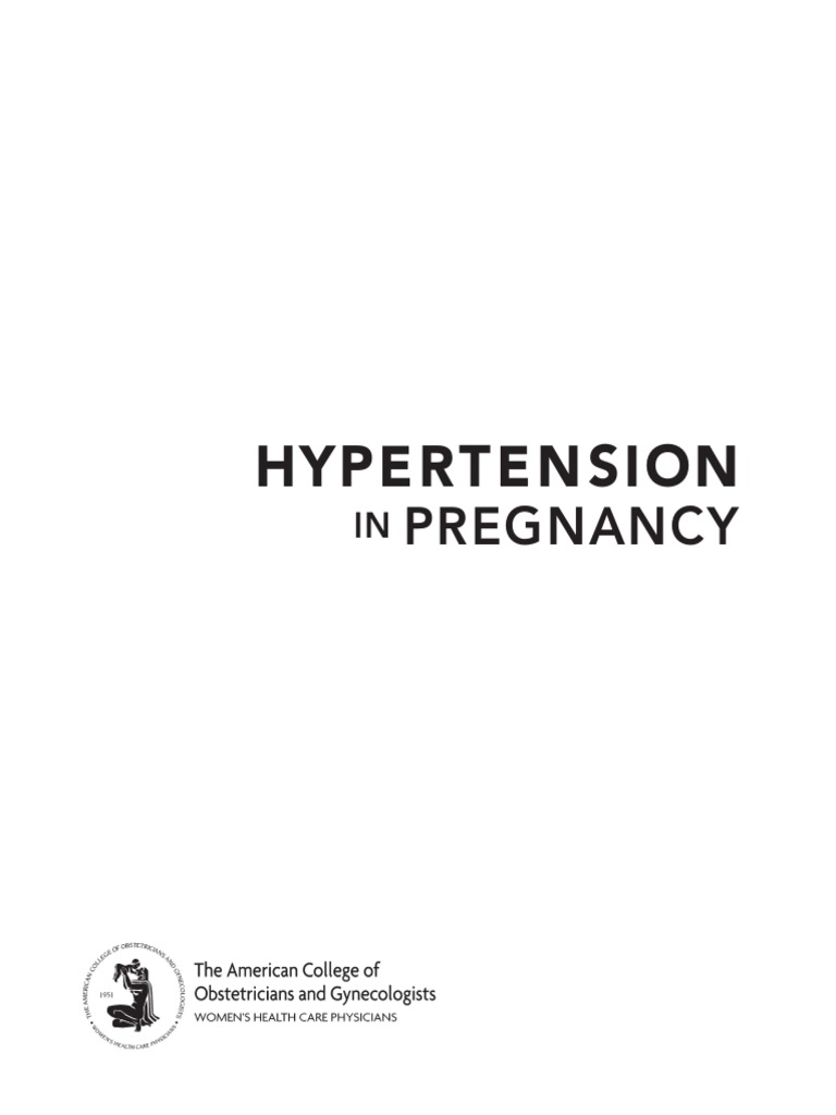 Hypertension in Pregnancy Guidelines | PDF