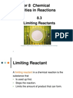 8.3 Limiting Reactants - 2