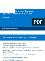 Managing OA Payments: Experience From The Front Line (Chad Pillinger, University of Cambridge)