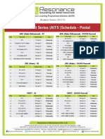 DLPD All India Test Series Schedule for JEE and NEET 2013-14