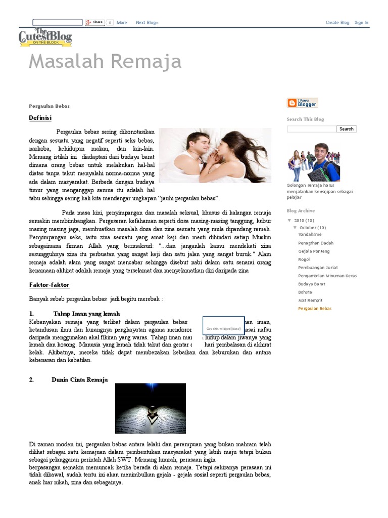 Masalah Remaja Pergaulan Bebas Pdf