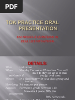 TOK Oral presentation DP