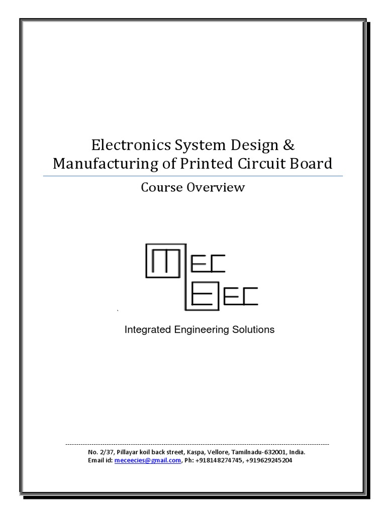 Electronics System Design 34 | PDF | Printed Circuit Board | Circuit Design