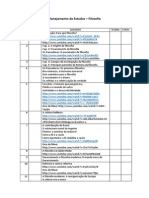 Planejamento de Estudos - Filosofia