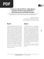 O processo antes da reforma