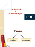 Coordenação e Subordinação de Frases