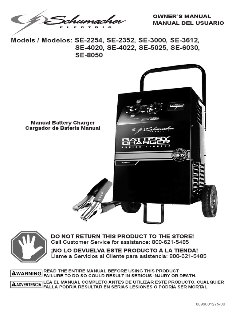 Schumacher Battery Extender Manual