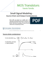 Lecture - Slides-Small-Signal Modeling - Source-Drain and Output Conductances