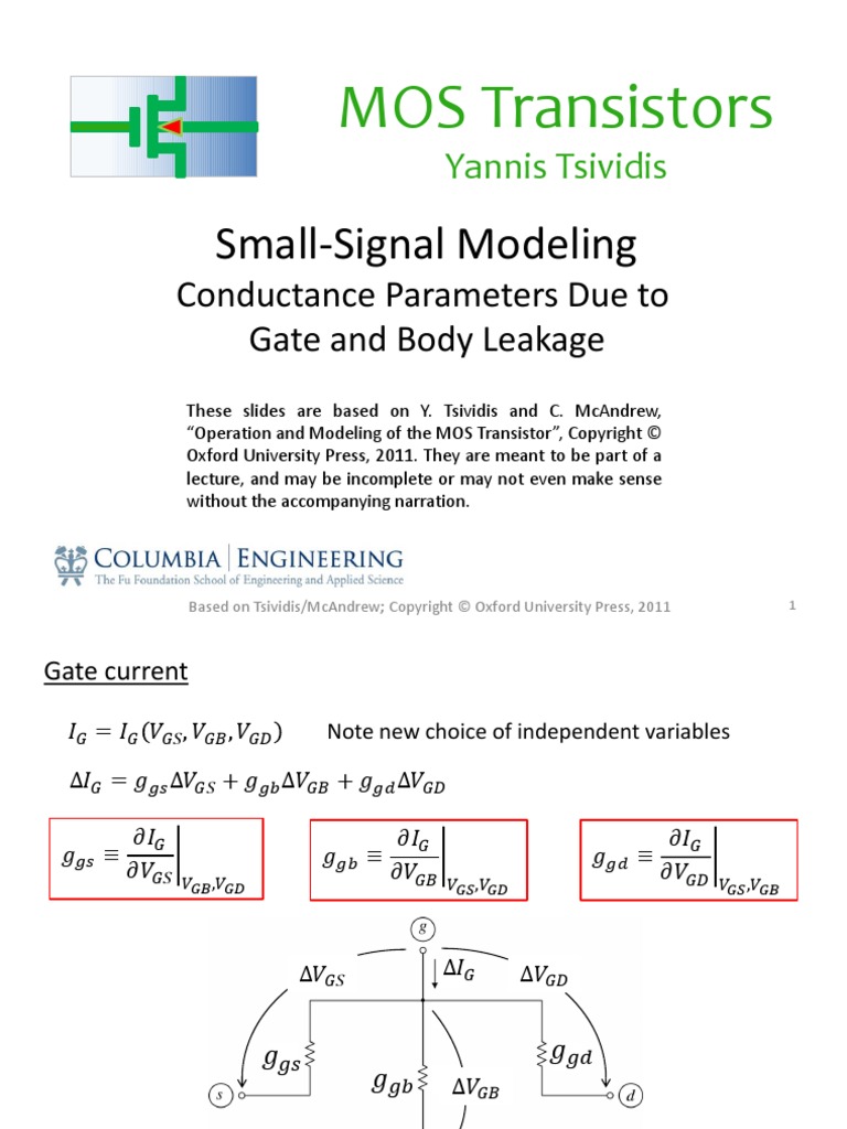 Lecture - Slides Small Signal Modeling 8 2 | PDF