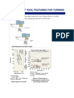 Function of Tool Features For Turning: Rake Angle