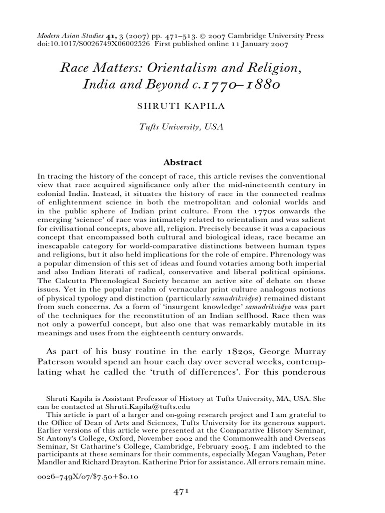 Race Pdf Race Human Categorization Colonialism