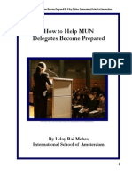 How to Help Mun Delegates Become Prepared