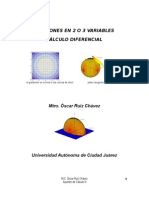 Funciones en 2 y 3 Variables