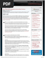 Top best practices SSIS