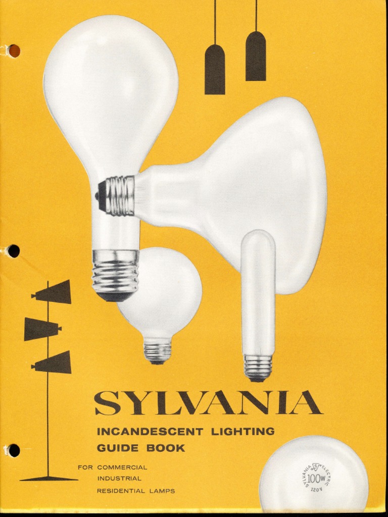 Sylvania Incandescent Lighting Guide Book 1957 PDF Incandescent