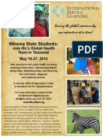 Serving The Global Community, One Adventure at A Time!: Winona State Students