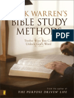 Rick Warren's Bible Study Methods by Rick Warren, Excerpt