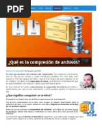 compresión de archivos