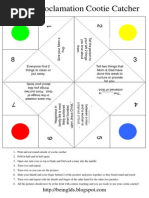 Family Proclamation Cootie Catcher