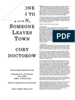 Someone Comes To Town Someone Leaves Town by Cory Doctorow