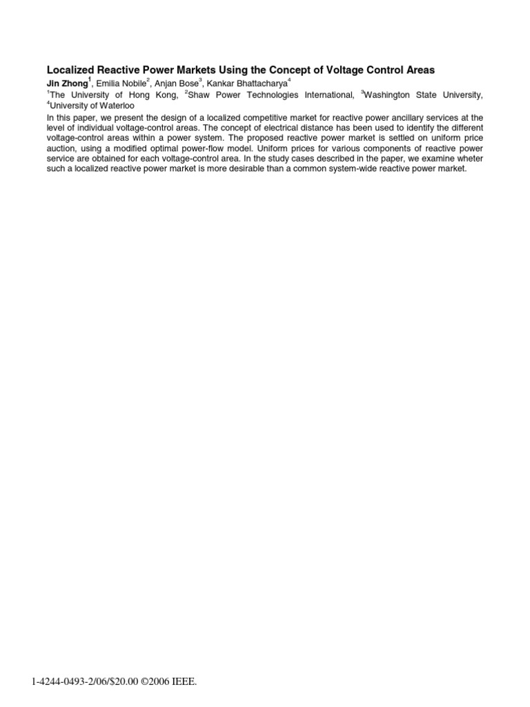 Pesgm2006 000021 | PDF | Science & Mathematics | Technology & Engineering