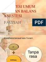 Anestesi Umum Dengan Balans Anestesia