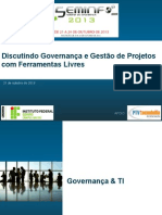 Discutindo Governança e Gestão de Projetos com Ferramentas Livres