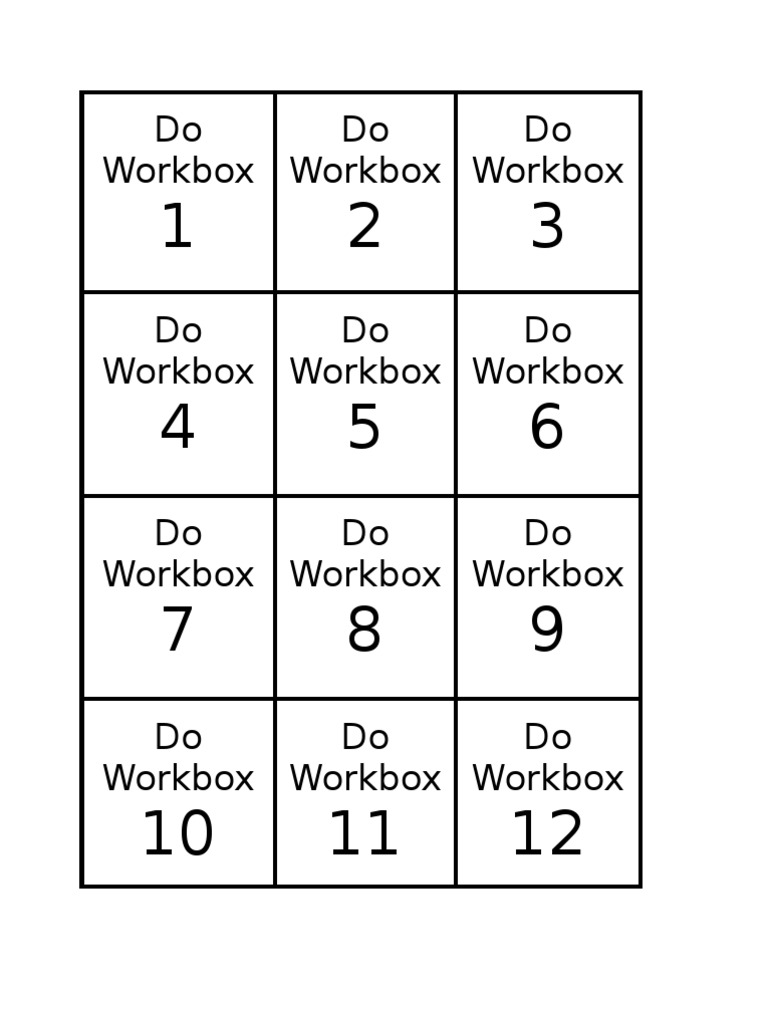 Daily Planner Number Cards | PDF