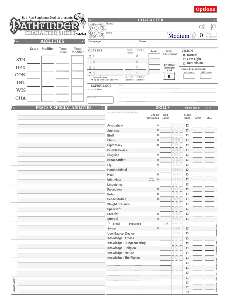 Character Sheet (v2.6.2) | PDF