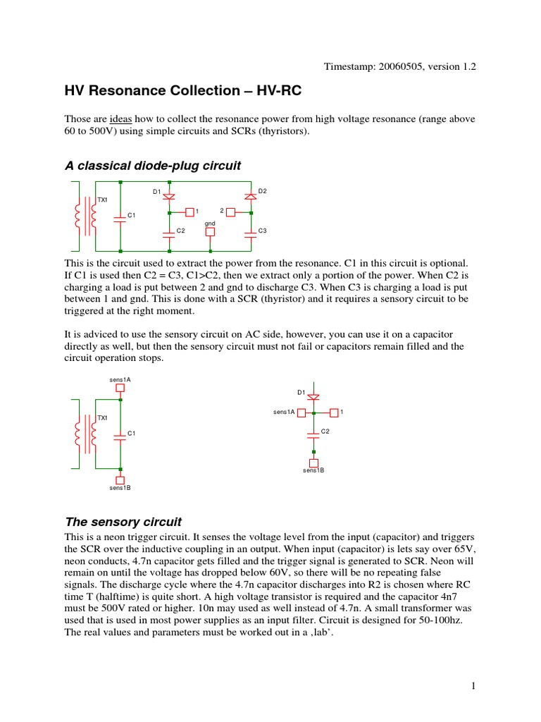 High Voltage Resonance Collection | PDF
