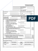 Certificate For Payment (GenCon)