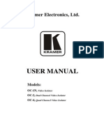 User Manual: Kramer Electronics, LTD