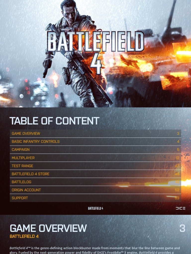 Battlefield 4 Manuals Tablet Computer Video Games