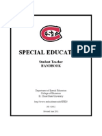 Special Education: Student Teacher Handbook