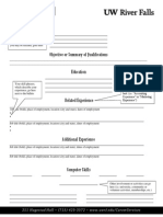 Resume Worksheet: Objective or Summary of Qualifications Education
