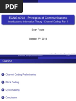 Channel Coding i i