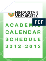 Academic Calendar 2012-2013