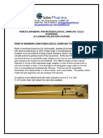 Remote Swabbing and Microbiological Sampling Tools