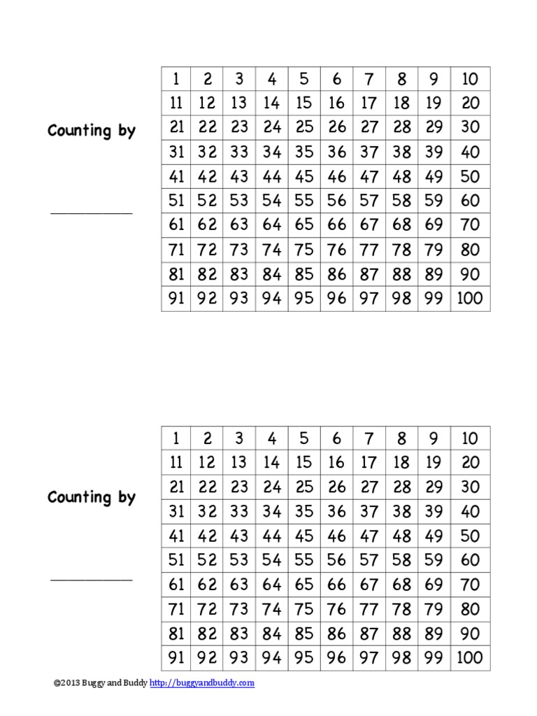 Hundreds Chart Book | PDF | Teaching Methods & Materials | Computers