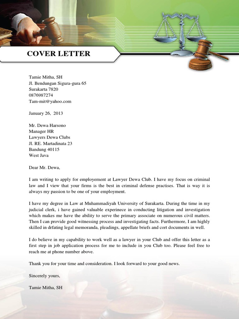 Lawyer Cover Letter Sample from imgv2-2-f.scribdassets.com