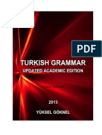 TURKISH GRAMMAR UPDATED ACADEMIC EDITION YÜKSEL GÖKNEL September 2013-Signed