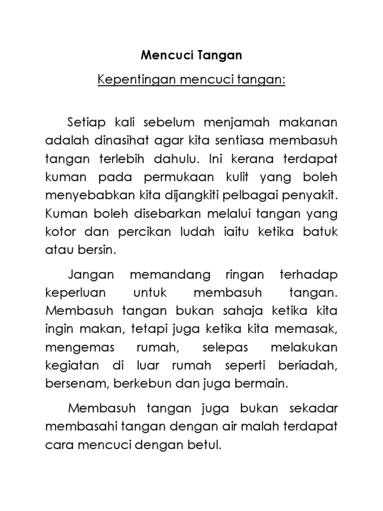 Mencuci Tangan Pdf