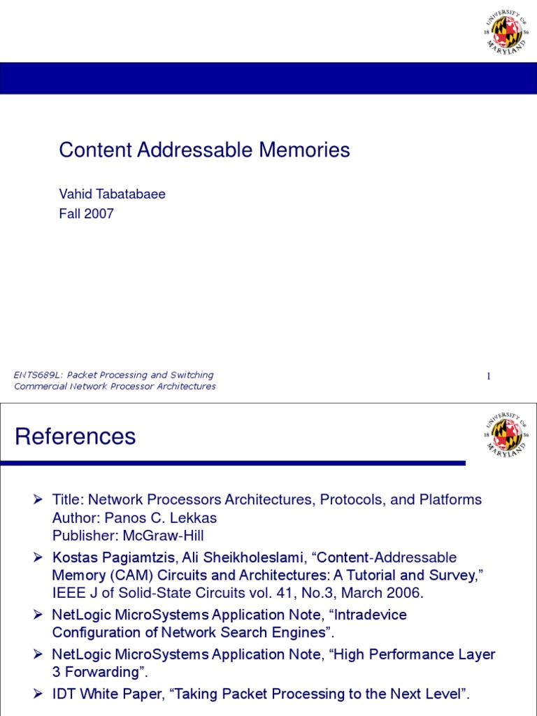 Understanding Content Addressable Memory | PDF | Teaching Methods ...