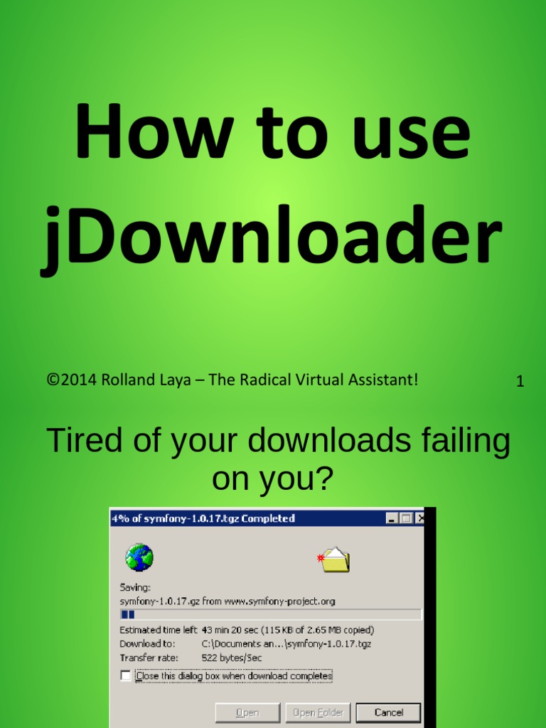 How To Use Jdownloader PDF Computing Platforms Utility Software