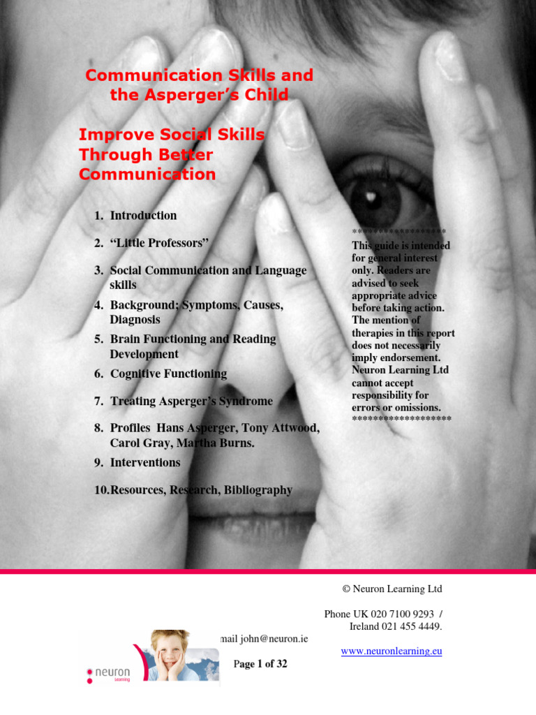 Aspergers and Communications Skills | PDF | Asperger Syndrome | Autism