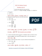 ICE 534: Robust Control Problems Set-01: Answer: (A)