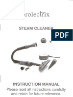 Prolectrix Steam Cleaner Instruction Manual 2008-Jan