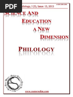 Seanewdim Philology I3 Issue 13